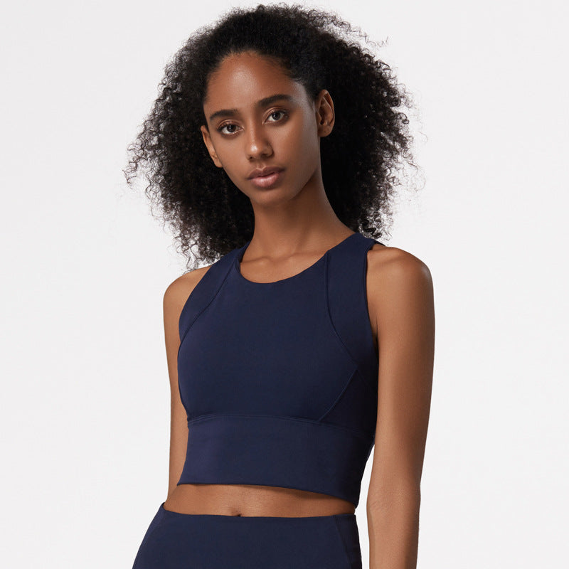 High-Impact Sports Bra - Supportive Yoga Top with Side Coverage for Running