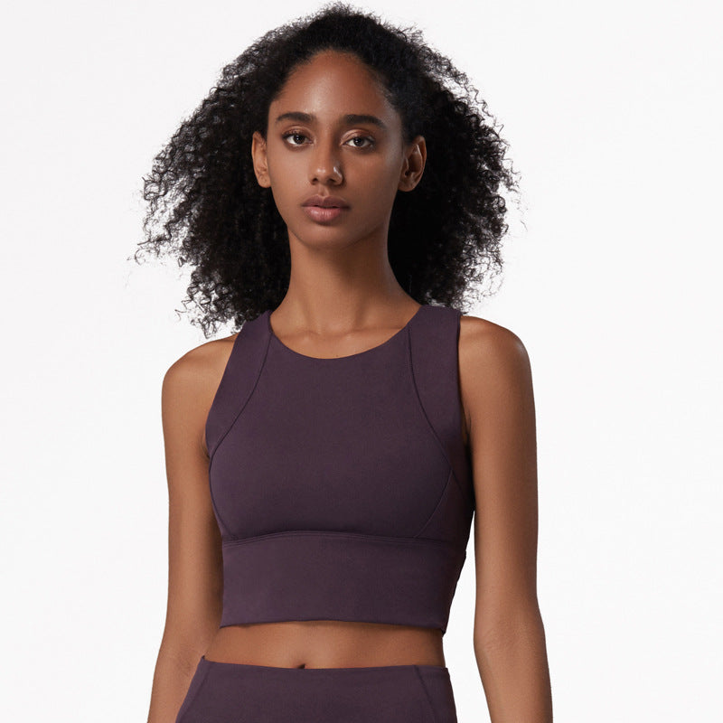 High-Impact Sports Bra - Supportive Yoga Top with Side Coverage for Running