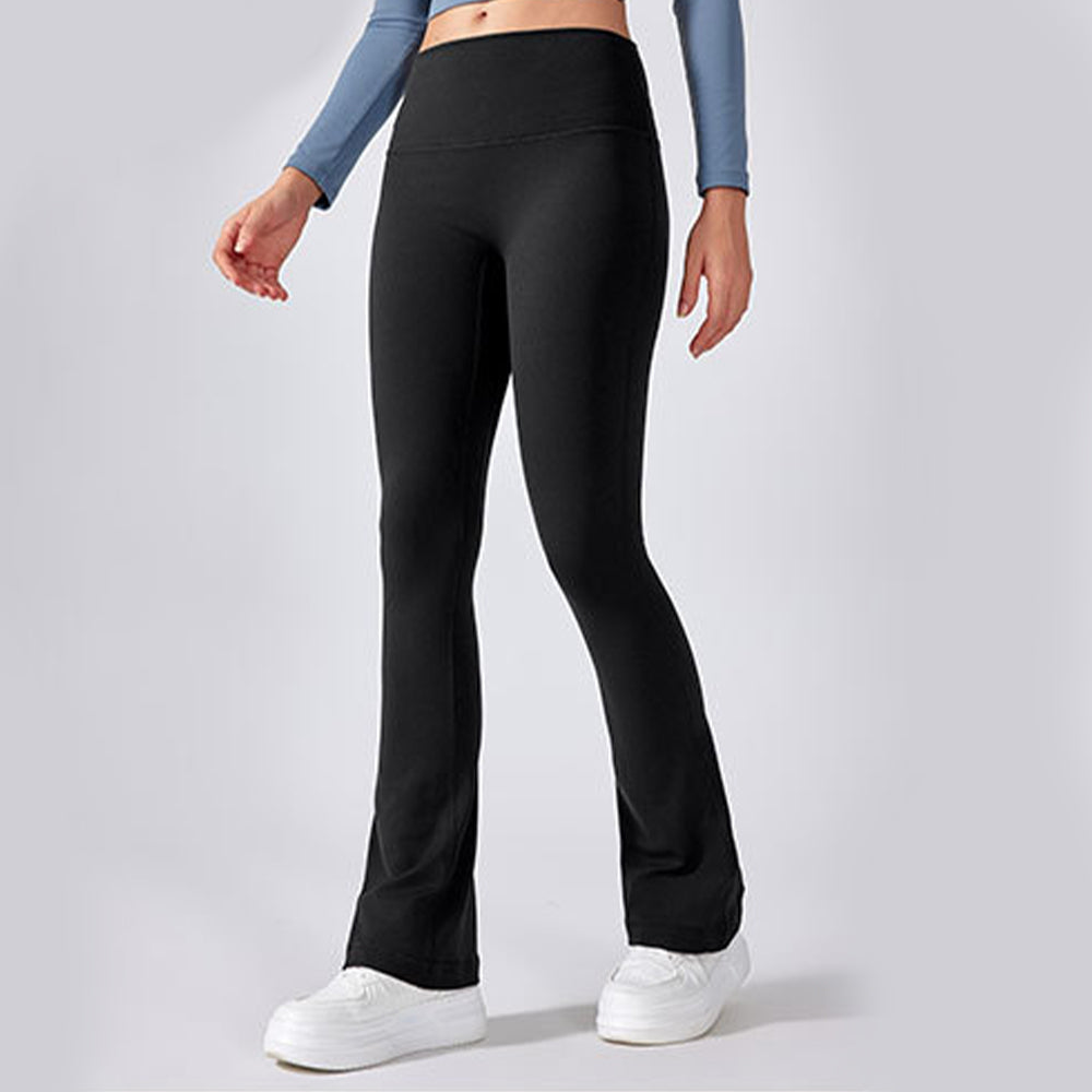 High Waist Seamless Yoga Pants Women Naked Feel Flared Leg Workout Trousers