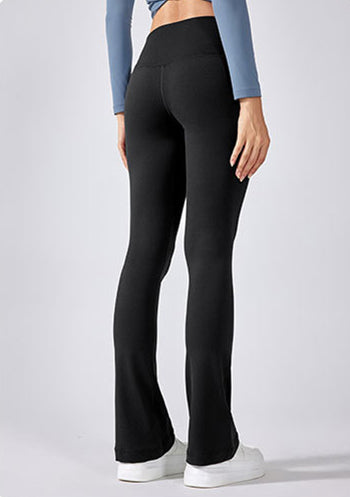 High Waist Seamless Yoga Pants Women Naked Feel Flared Leg Workout Trousers