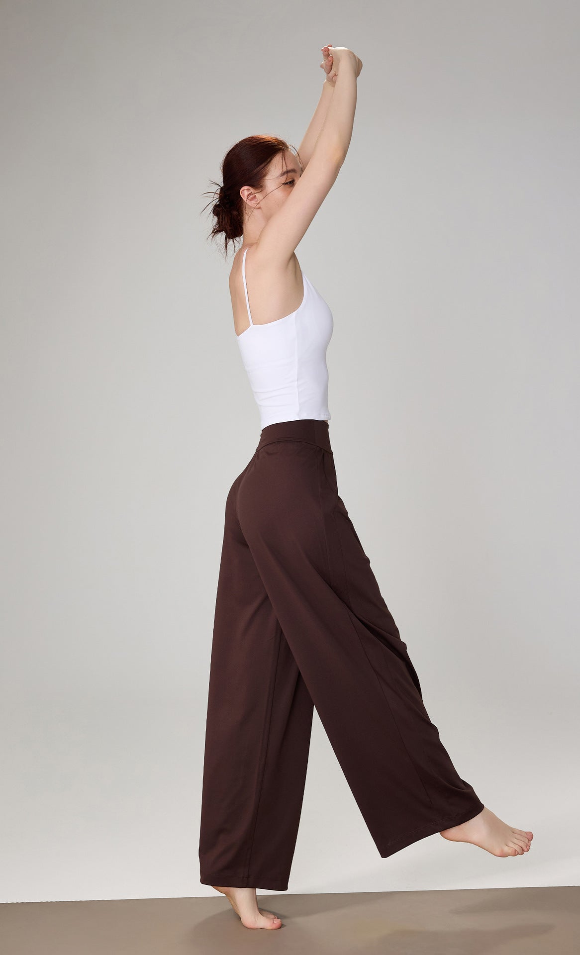 Loose Fit Yoga Pants Women High Waist Flared Trousers Breathable Workout