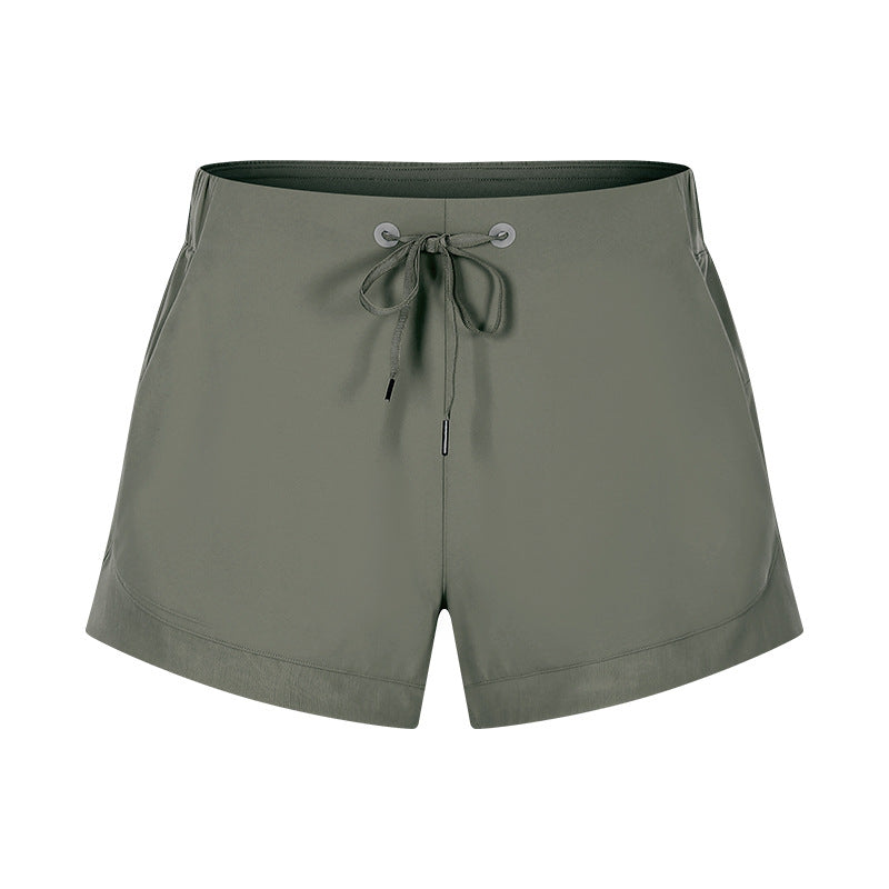 Naked Feel Yoga Shorts Women Breathable Quick Dry Workout Outdoor Hot Pants