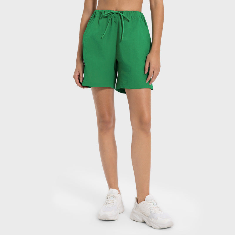 Cooling Quick Dry Workout Shorts Stretchy Waist 3 Inch Outdoor Gym Shorts