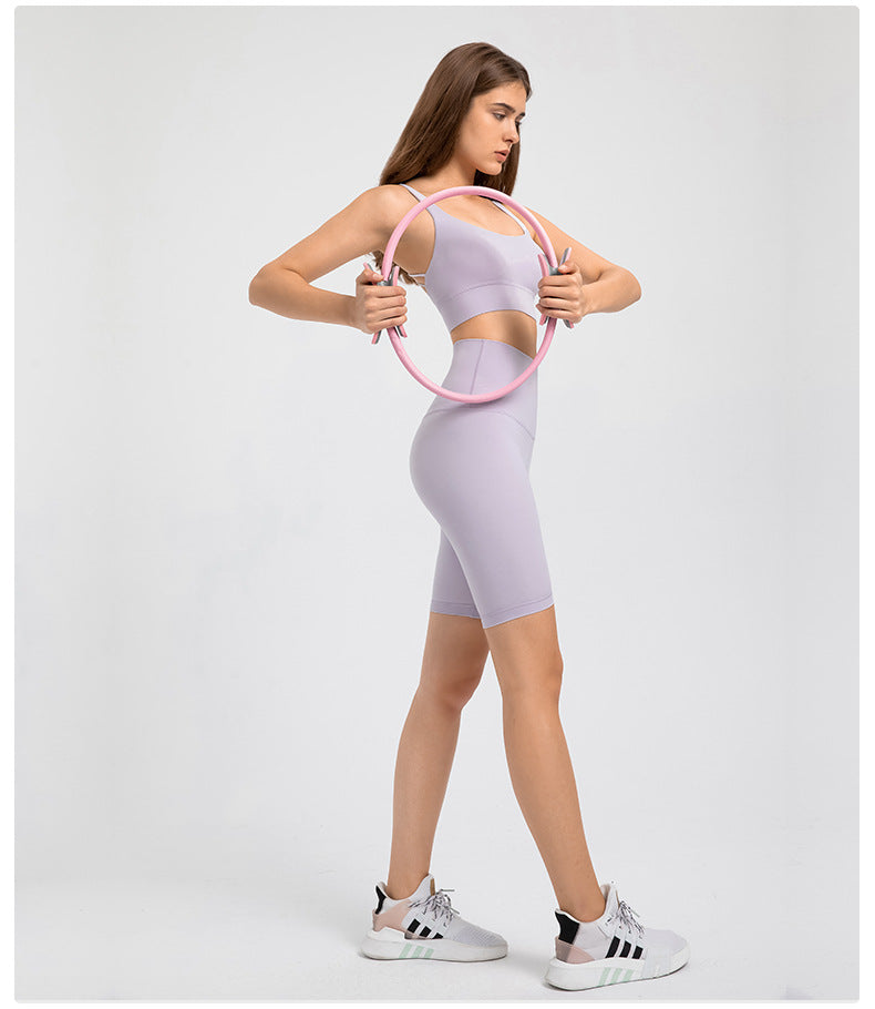 High Waist Booty Yoga Shorts Double Brushed 5 Inch Workout Running