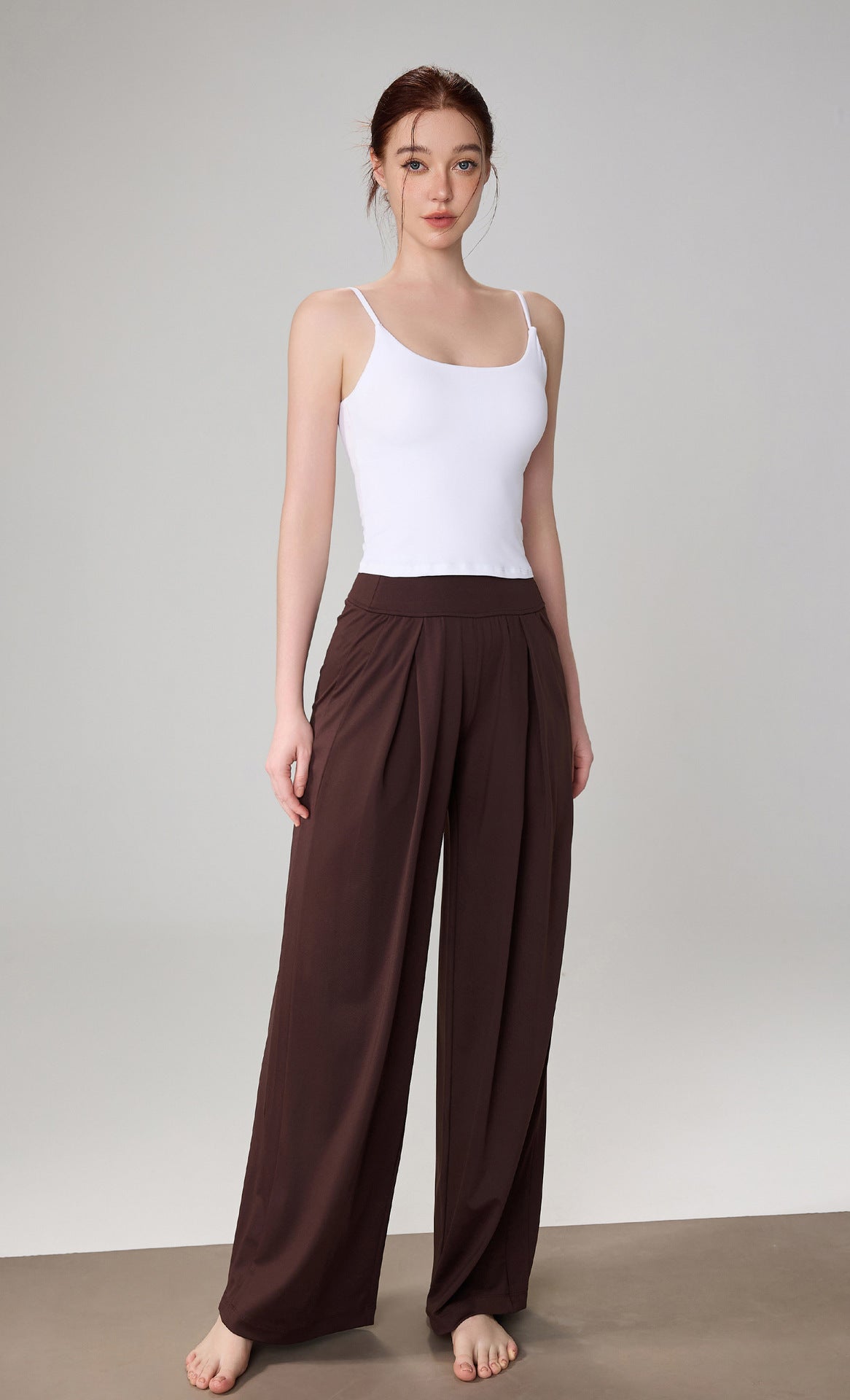Loose Fit Yoga Pants Women High Waist Flared Trousers Breathable Workout