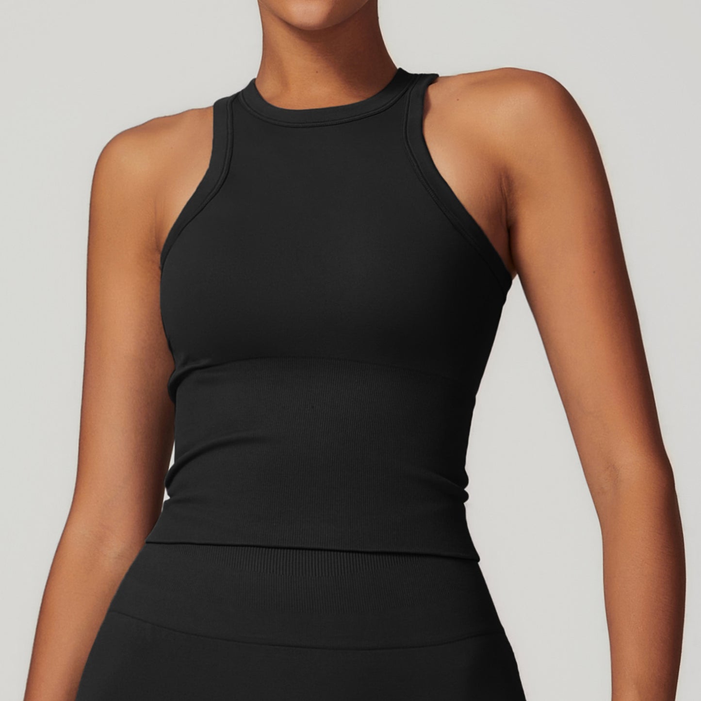 Seamless Slim Racerback Yoga Vest Women's Sports Top