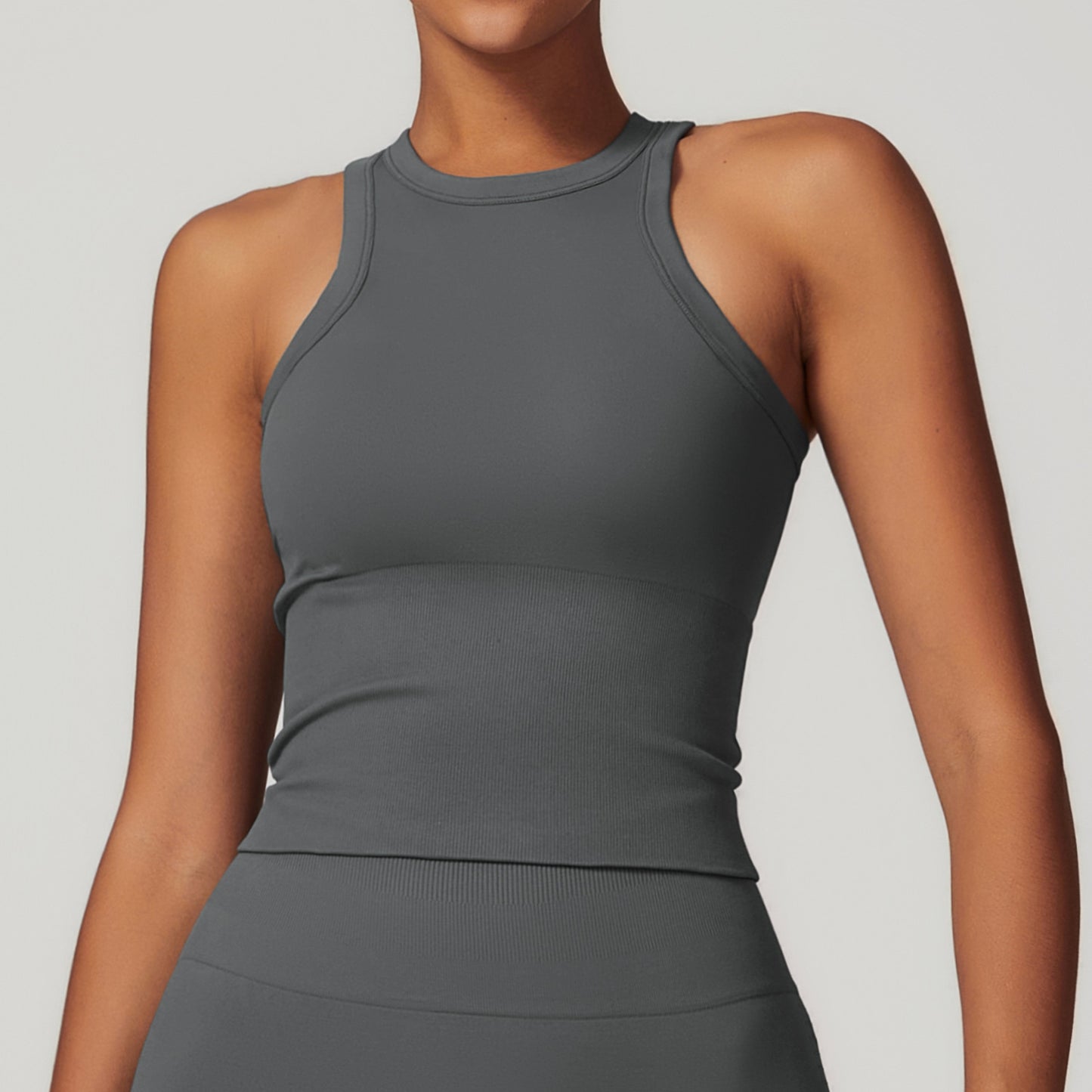 Seamless Slim Racerback Yoga Vest Women's Sports Top