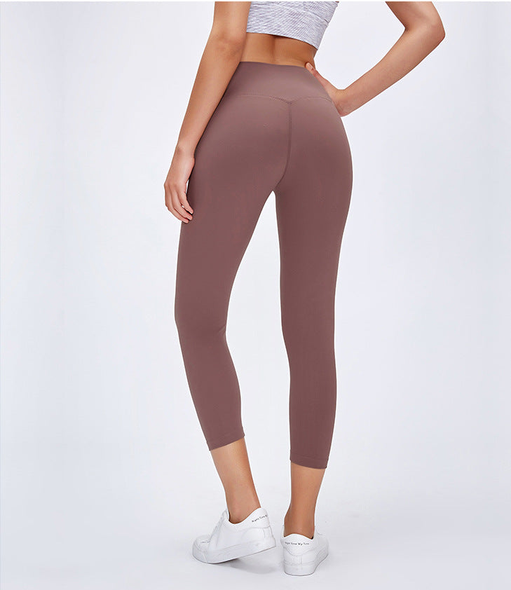 Seamless Yoga Capris High Waist Booty Lifting Workout Leggings Women