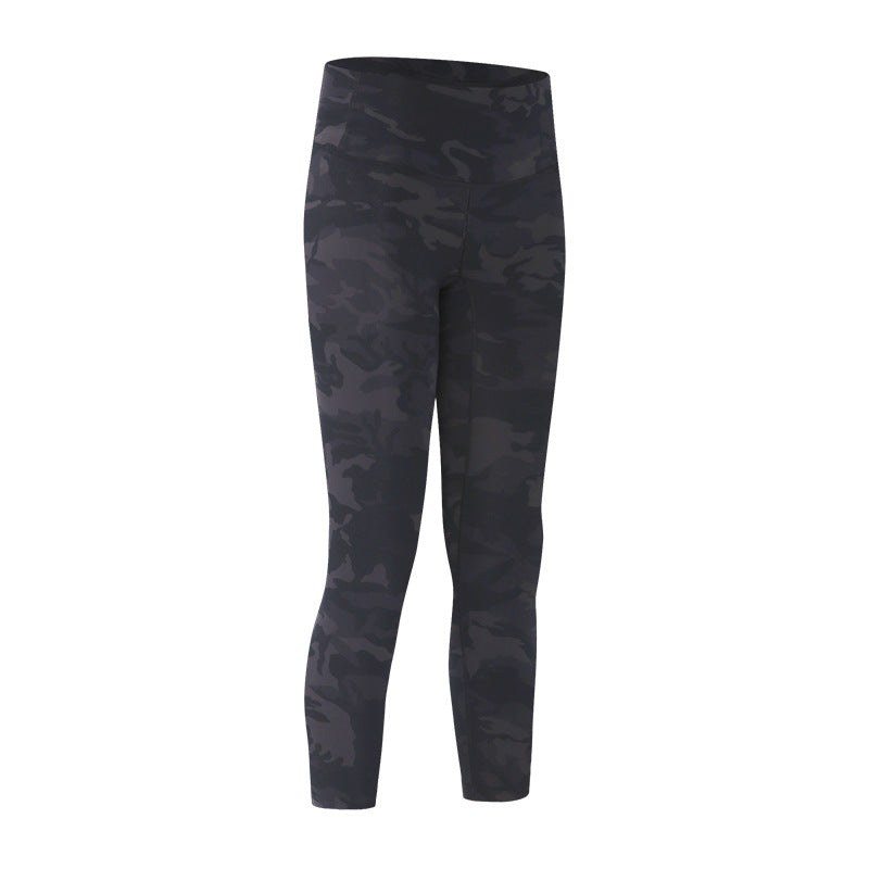 Double Brushed Yoga Capris High Waist Quick Dry Running Workout Pants