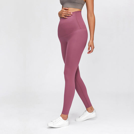 Brushed Naked Feel Leggings High Waist Maternity Yoga Capris Wearable