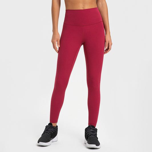 Ribbed High Waist Yoga Pants Women Sculpting Running Workout Leggings