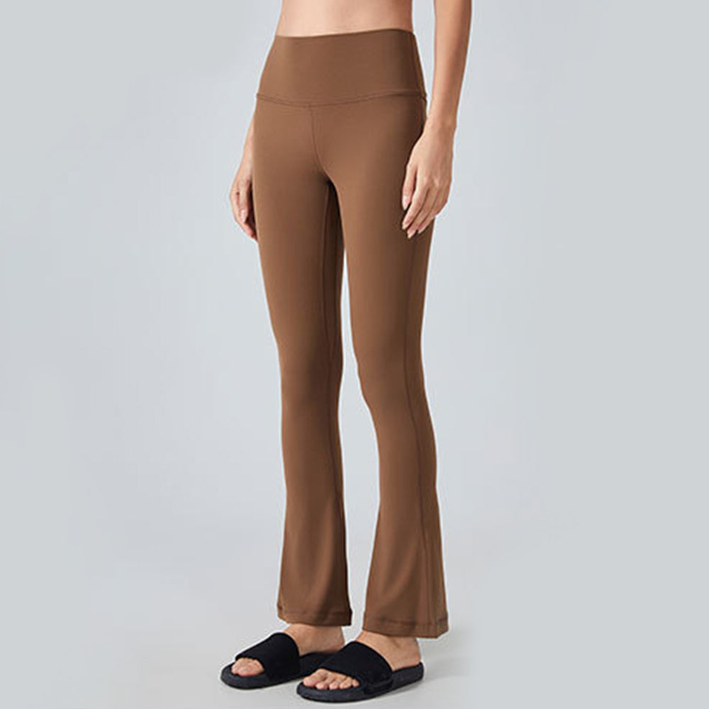 High Waist Booty Yoga Pants Women Tummy Control Wide Leg Workout Trousers