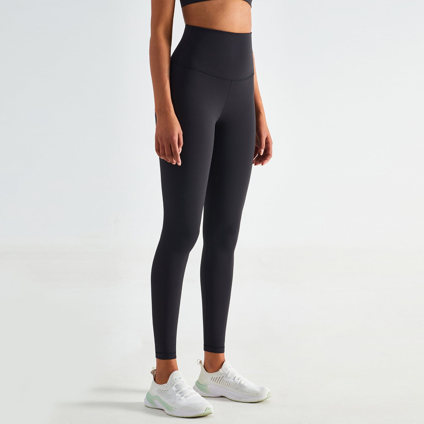 Luxury Nylon Lycra Booty Leggings High Waist Yoga Pants Double Brushed Naked Feel