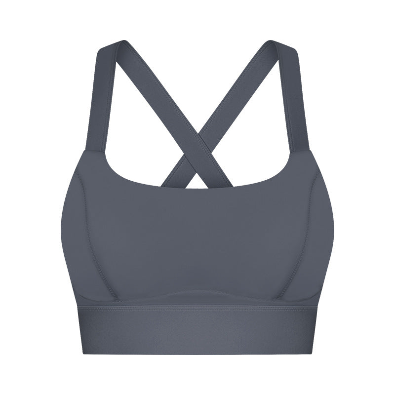 Seamless Shockproof Sports Bra Women Lift Support Side Smoothing Top