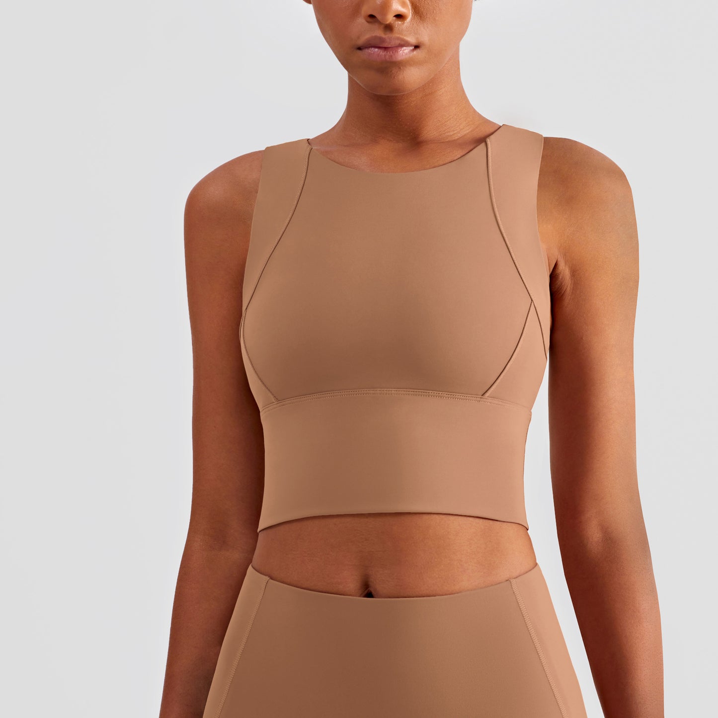 High-Impact Sports Bra - Supportive Yoga Top with Side Coverage for Running