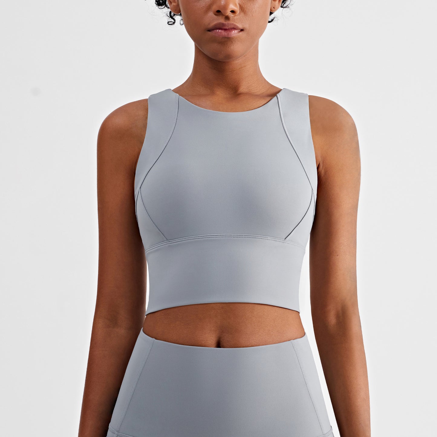 High-Impact Sports Bra - Supportive Yoga Top with Side Coverage for Running