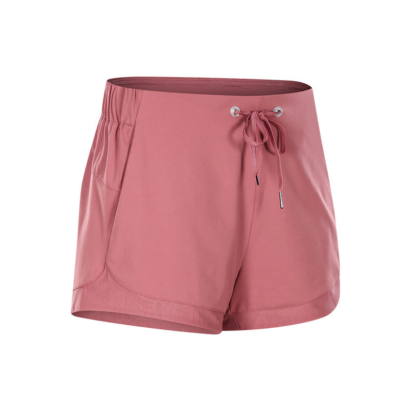 Naked Feel Yoga Shorts Women Breathable Quick Dry Workout Outdoor Hot Pants
