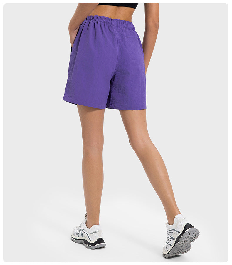 Cooling Quick Dry Workout Shorts Stretchy Waist 3 Inch Outdoor Gym Shorts