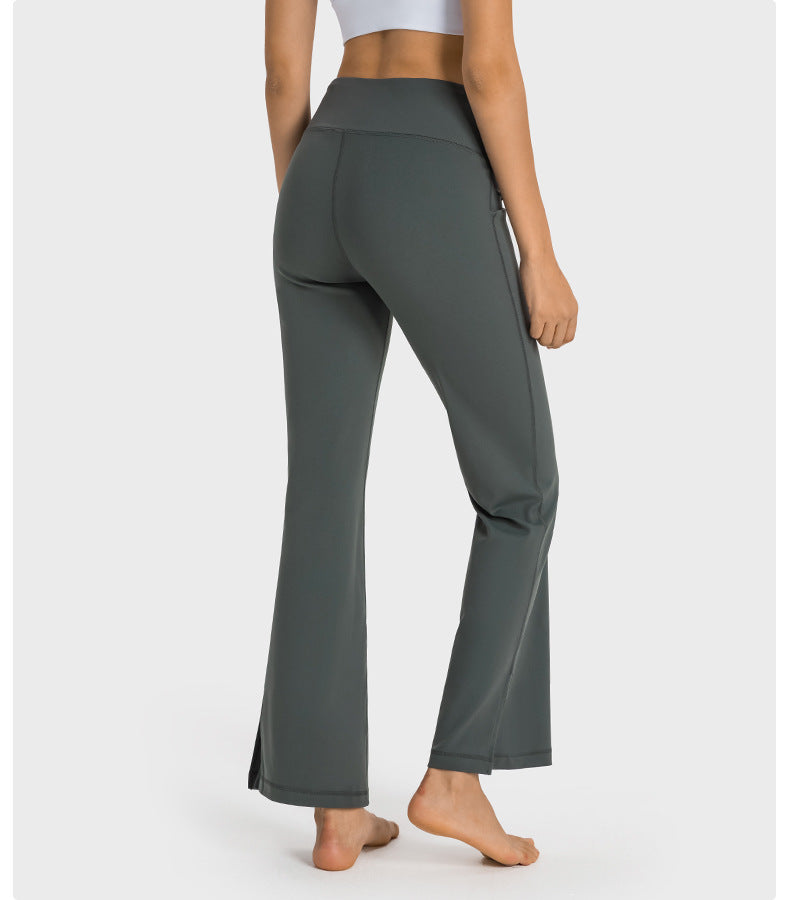 Naked Feel Wide Leg Pants Slimming Workout Trousers Women