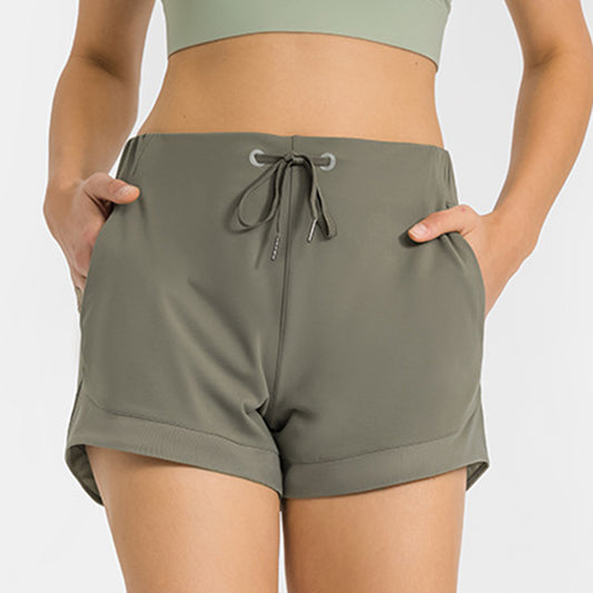 Naked Feel Yoga Shorts Women Breathable Quick Dry Workout Outdoor Hot Pants