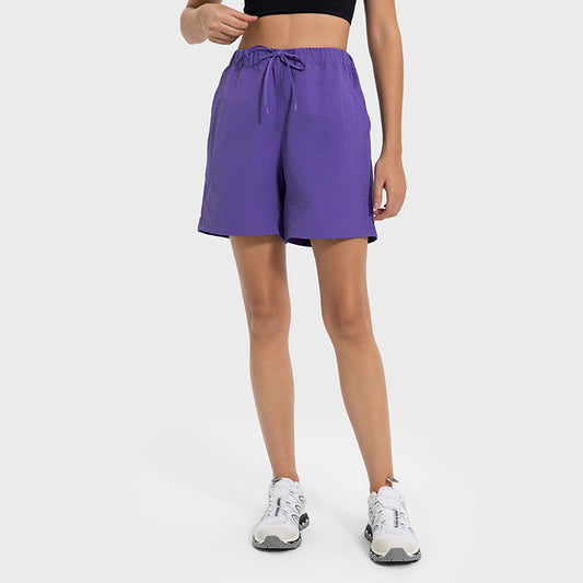 Cooling Quick Dry Workout Shorts Stretchy Waist 3 Inch Outdoor Gym Shorts