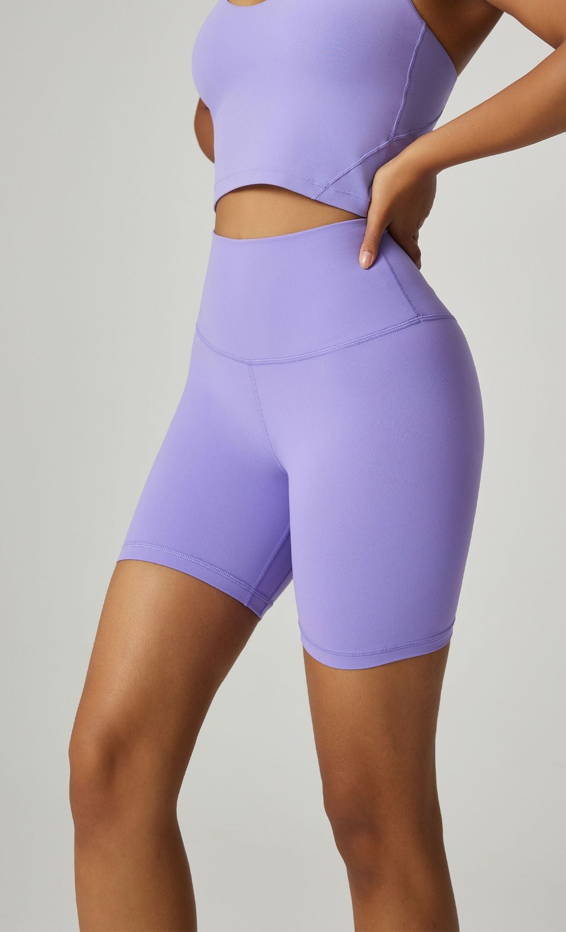 Double Brushed Yoga Shorts Women 3 Inch Workout Shorts Peach Booty Gym Shorts