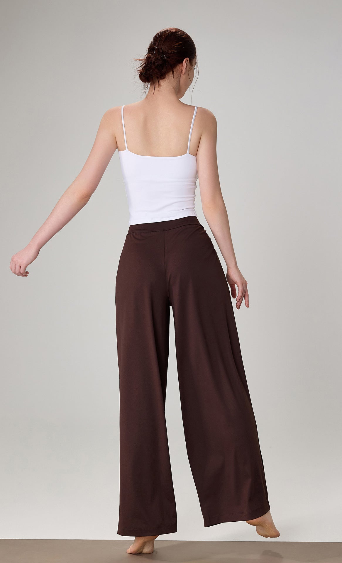 Loose Fit Yoga Pants Women High Waist Flared Trousers Breathable Workout