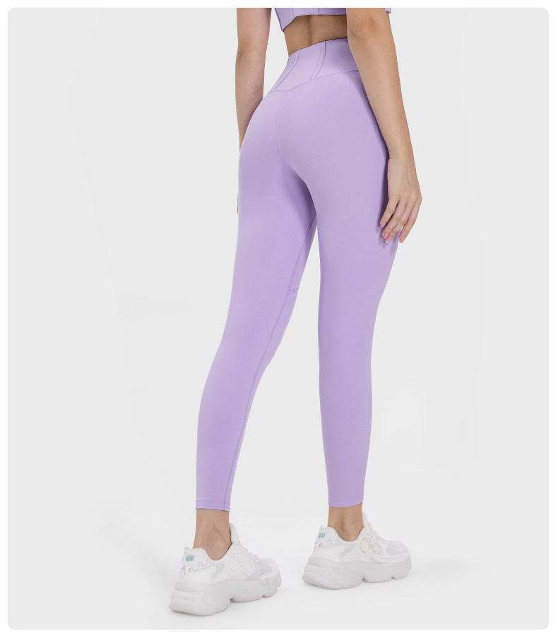 Seamless Yoga Pants High Waist Booty Lifting Side Pocket Workout
