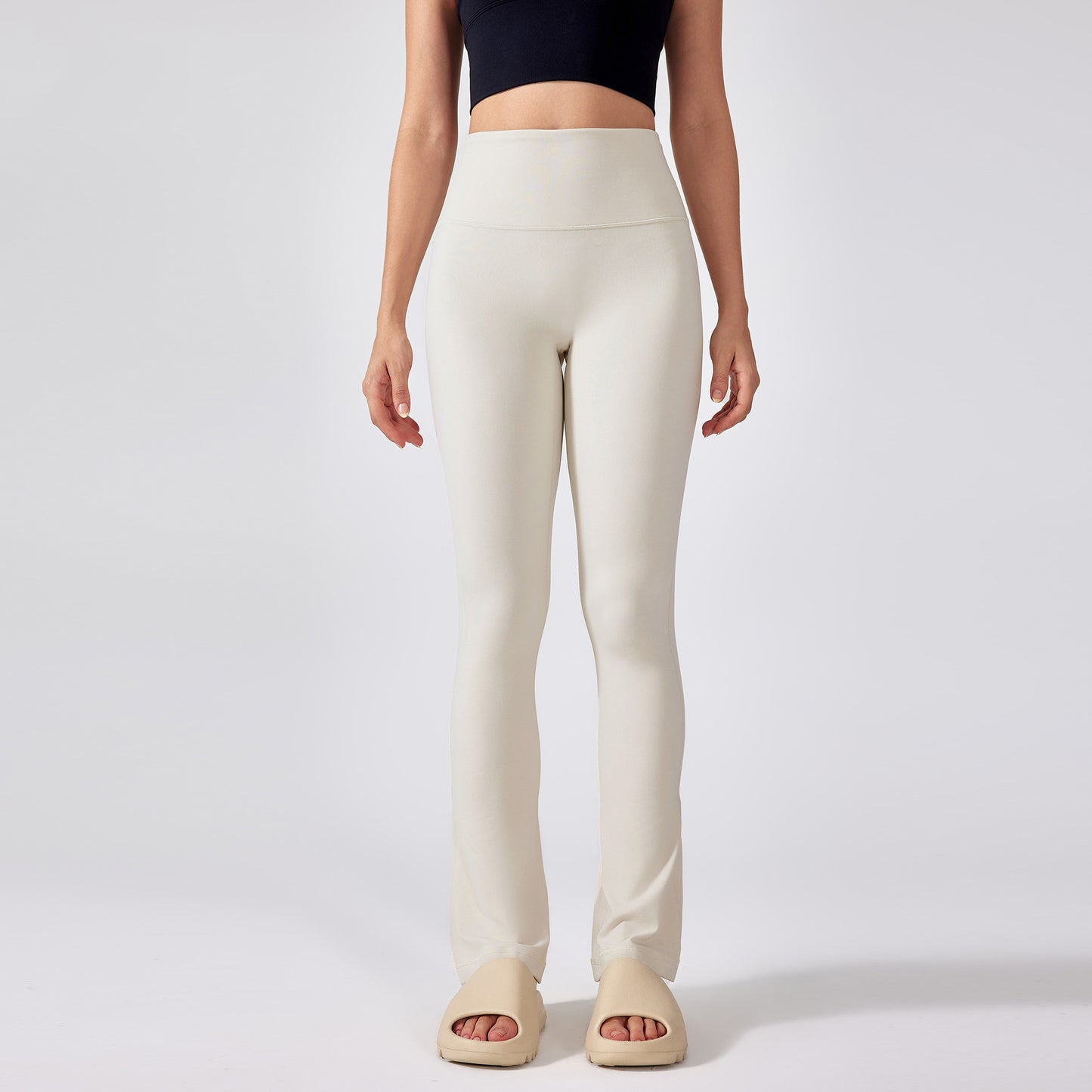 High Waist Seamless Yoga Pants Women Naked Feel Flared Leg Workout Trousers