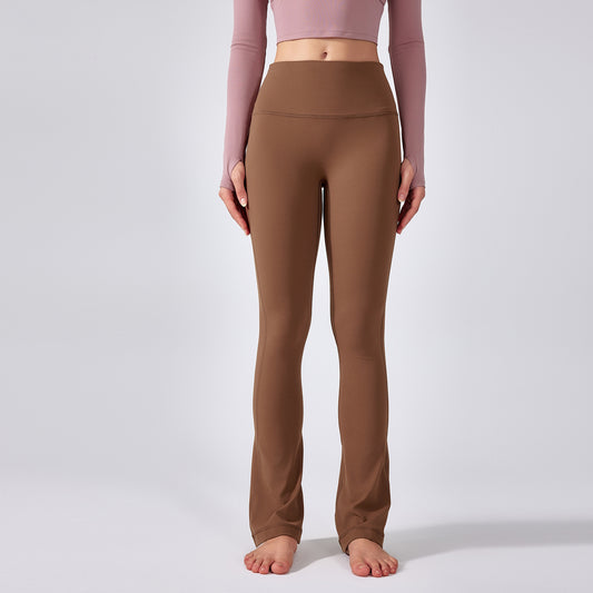 High Waist Seamless Yoga Pants Women Naked Feel Flared Leg Workout Trousers