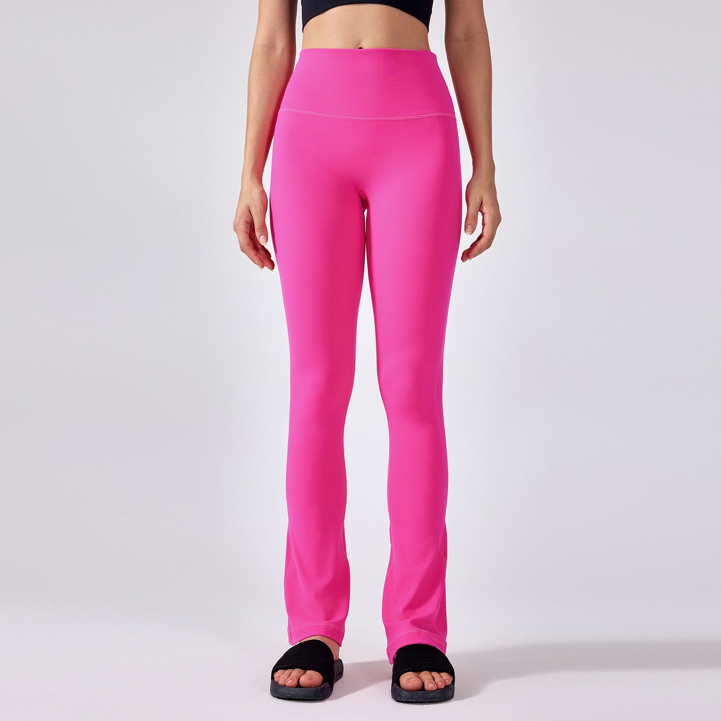 High Waist Seamless Yoga Pants Women Naked Feel Flared Leg Workout Trousers