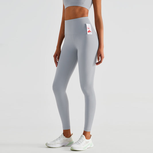 Luxury Nylon Lycra Booty Leggings High Waist Yoga Pants Double Brushed Naked Feel