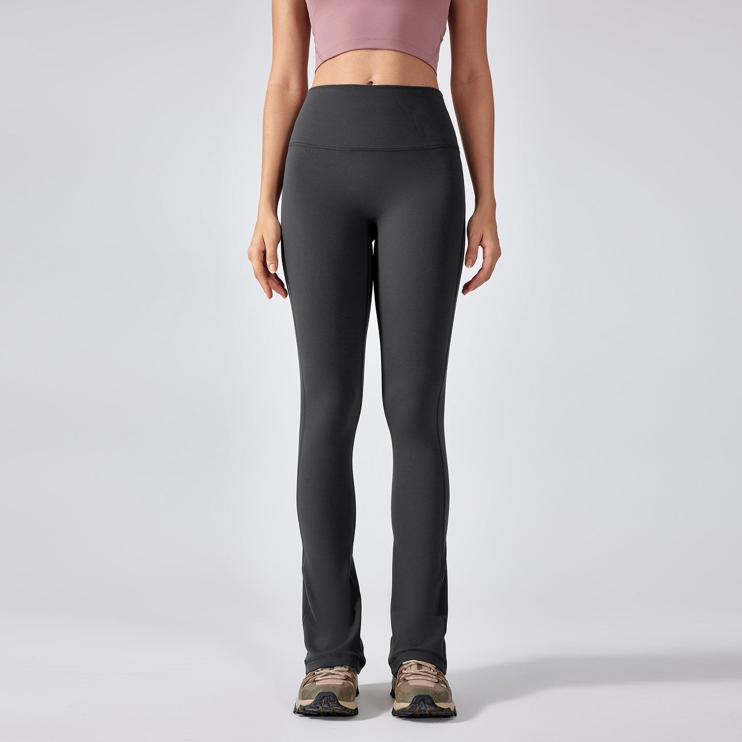 High Waist Seamless Yoga Pants Women Naked Feel Flared Leg Workout Trousers