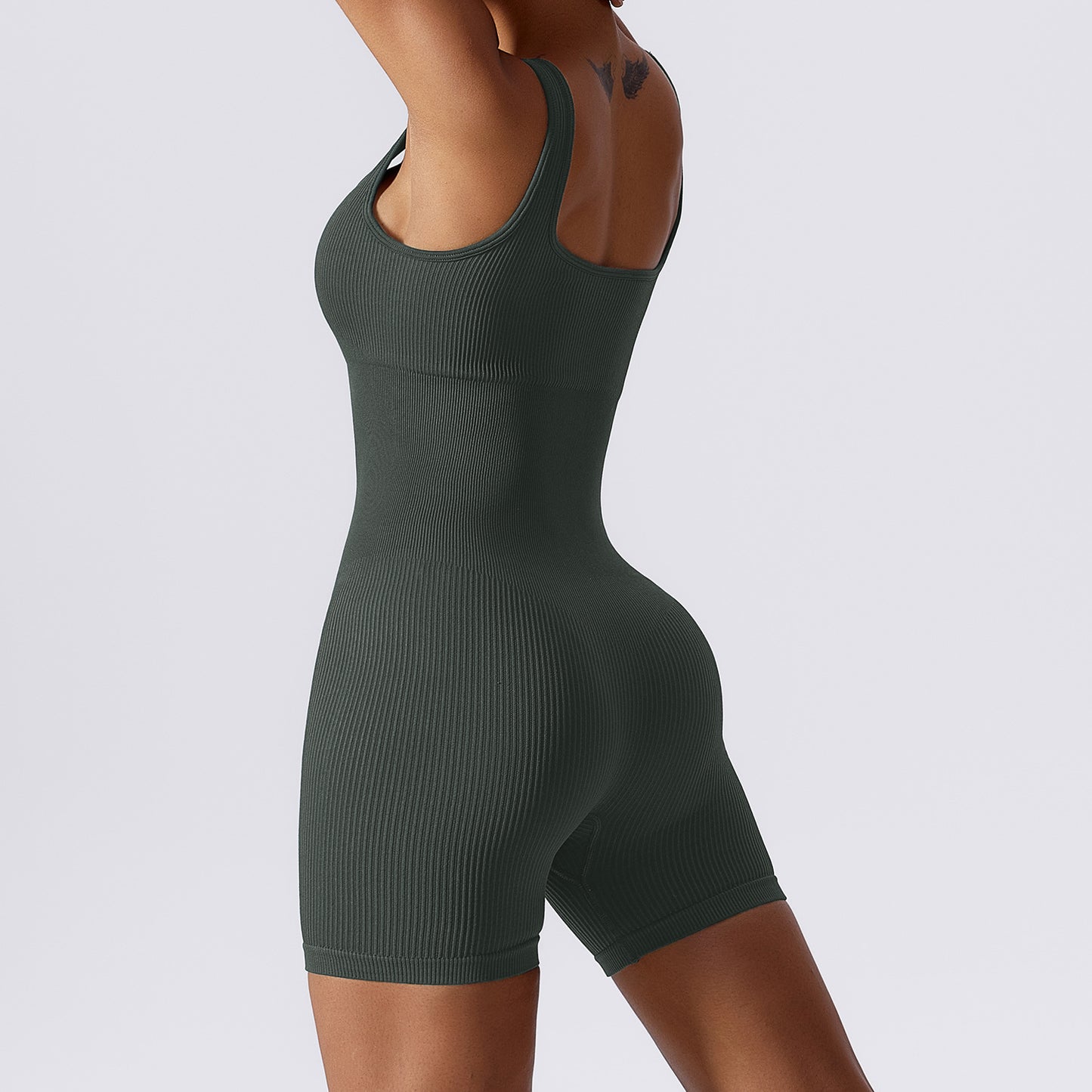 Seamless Unitard Yoga Suit Women Aerial Backless Bodysuit