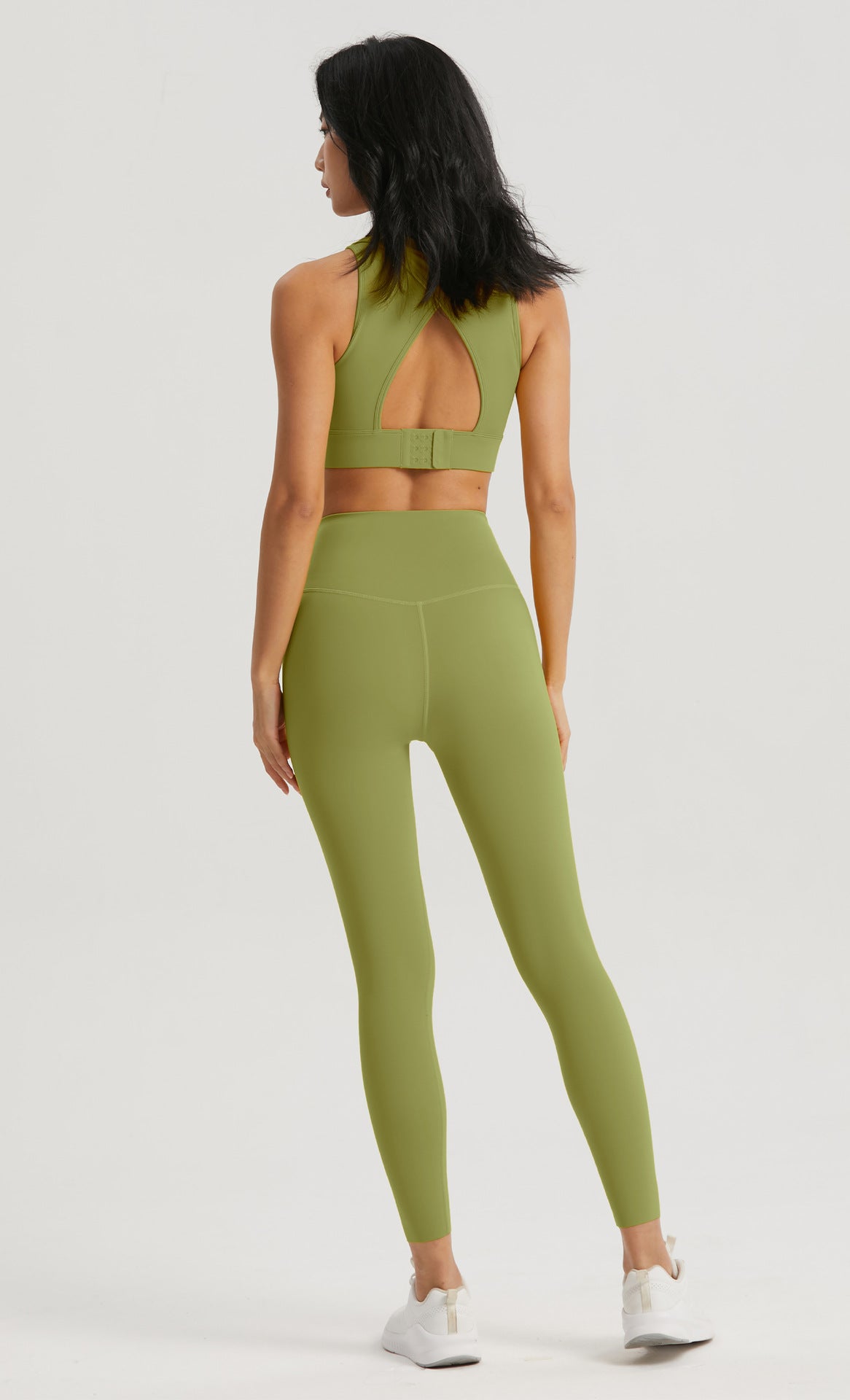 Lycra Jelly Waistband Yoga Pants Women High Waist Tummy Control Workout Leggings