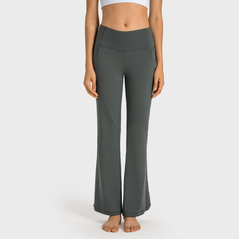 Naked Feel Wide Leg Pants Slimming Workout Trousers Women